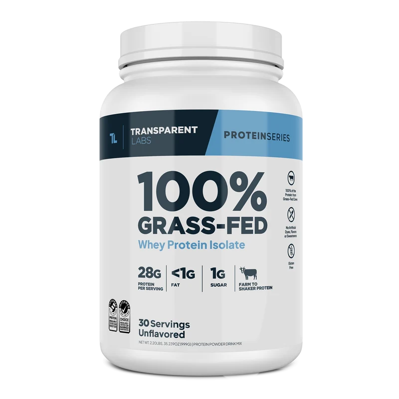 Transparent Labs Grass-Fed Whey Protein Isolate
