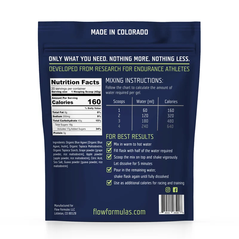 Flow Formulas Endurance Gel Mix