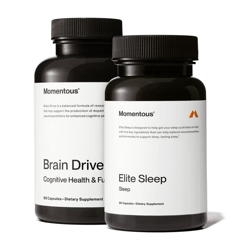 Momentous Brain Drive + Elite Sleep Stack