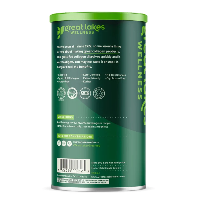 Great Lakes Wellness Collagen Peptides