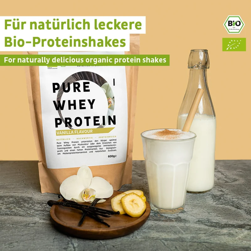 Bio Whey Proteinpulver 3er-Bundle (Sorten frei wählbar)