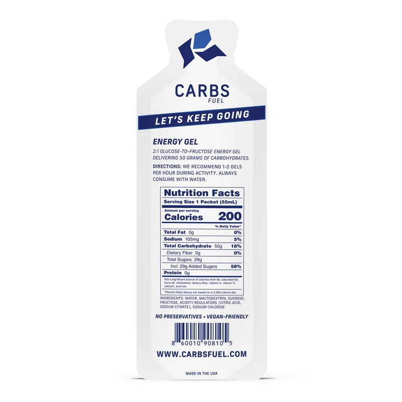 Carbs Fuel Original Energy Gel
