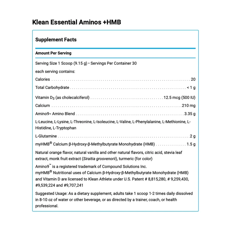Klean Athlete Essential Aminos + HMB