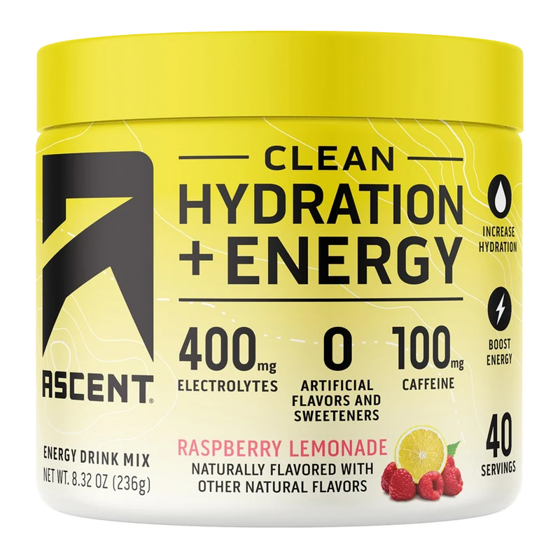 Ascent Preworkout Clean Hydration + Energy