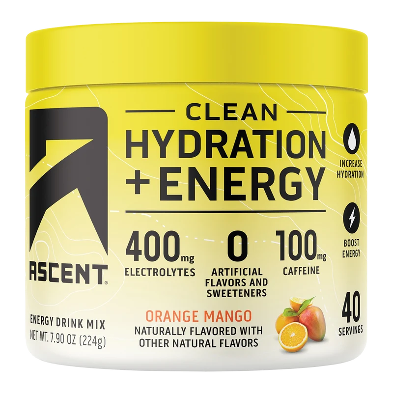Ascent Preworkout Clean Hydration + Energy