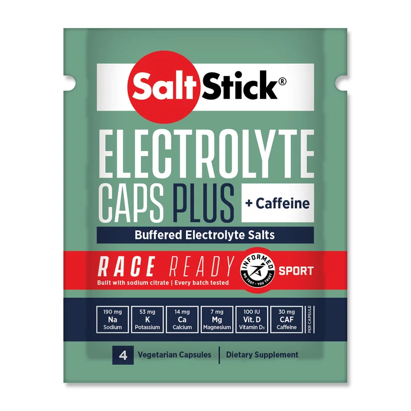 SaltStick Electrolyte Capsules + Caffeine