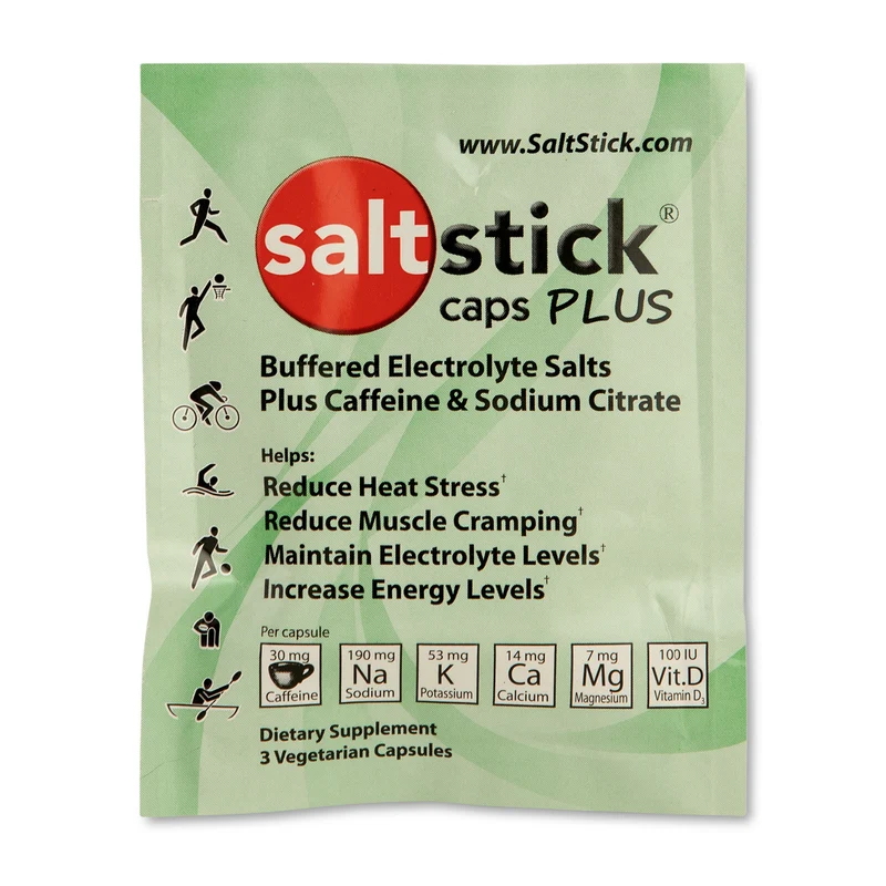 SaltStick Electrolyte Capsules + Caffeine