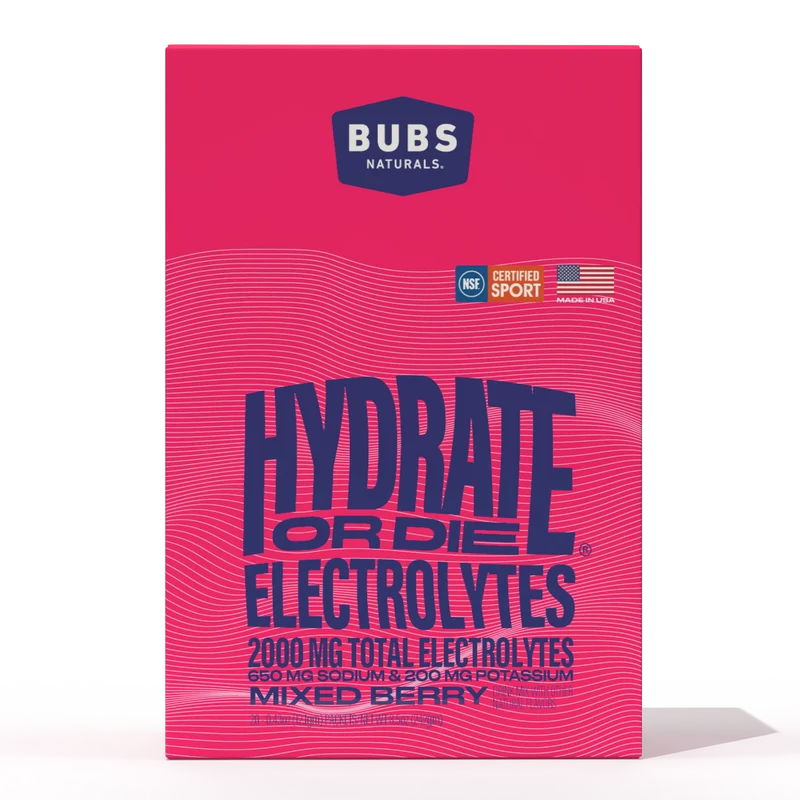 BUBS Naturals Hydrate or Die Electrolytes