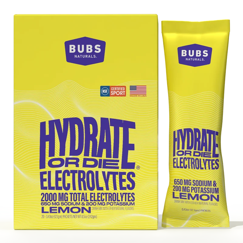BUBS Naturals Hydrate or Die Electrolytes