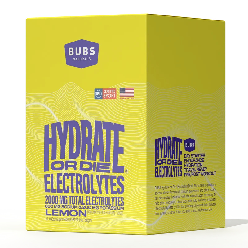 BUBS Naturals Hydrate or Die Electrolytes