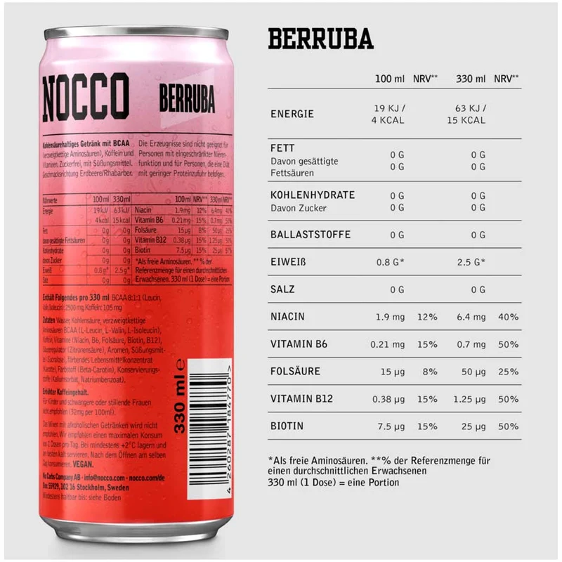Nocco Focus Energy Drink 330ml
