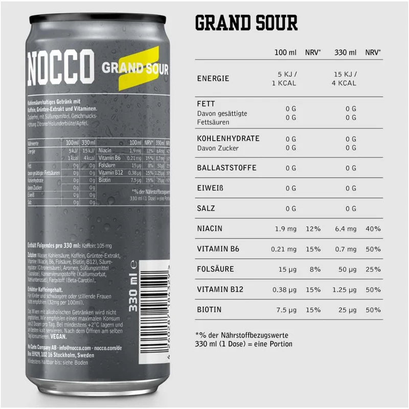 Nocco Focus Energy Drink 330ml