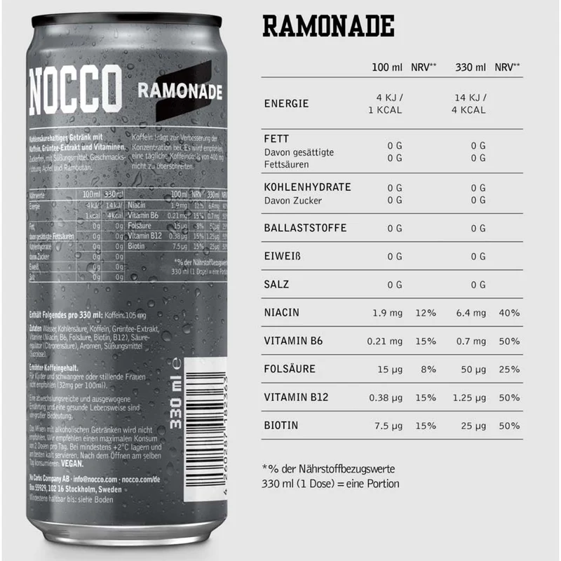 Nocco Focus Energy Drink 330ml