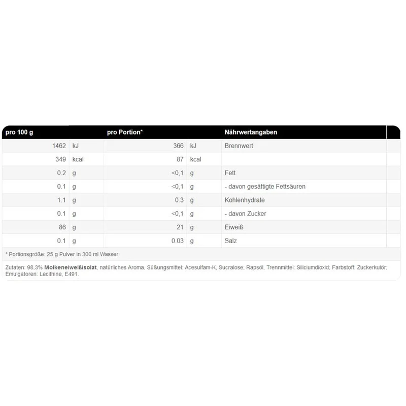 Weider Clear Isolate 500 g – MHD-Ausverkauf, 2 Sorten