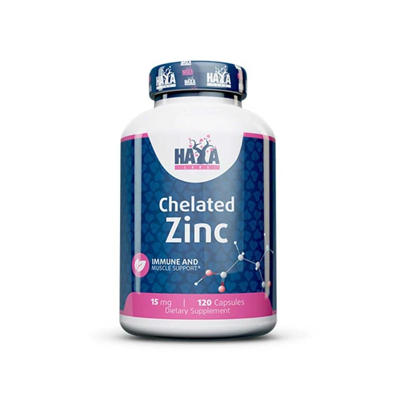 Haya Labs Zink 15 mg – 120 Kapseln, MHD-Ausverkauf