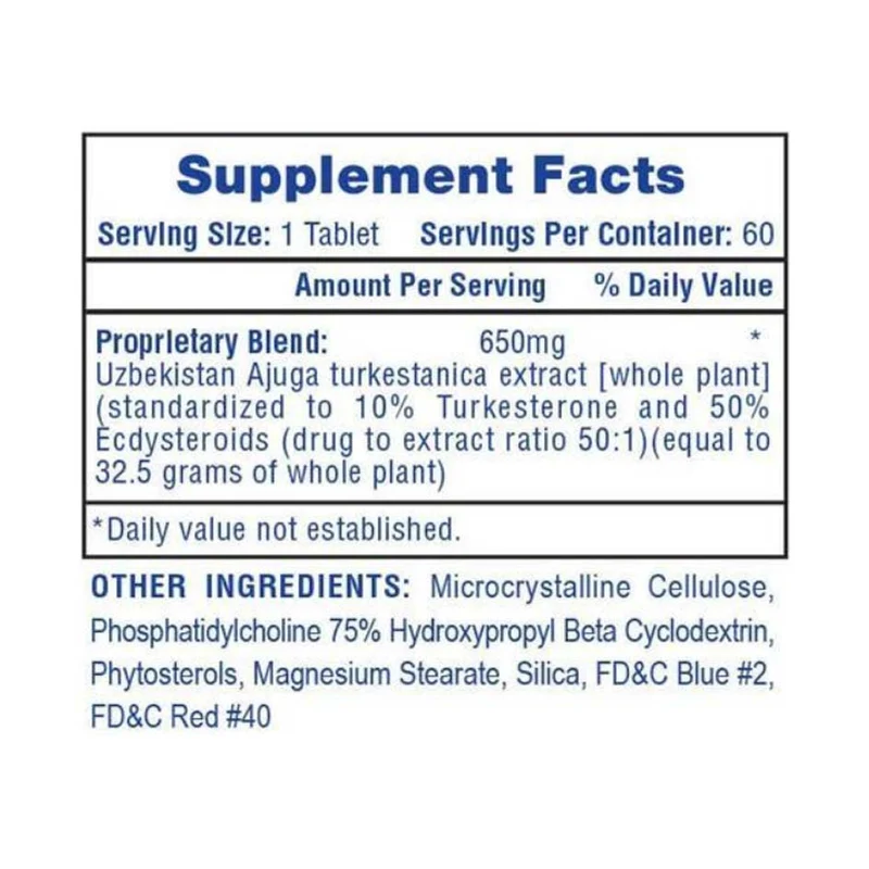Hi-Tech Pharma Turkesterone 650 - 60 tabs