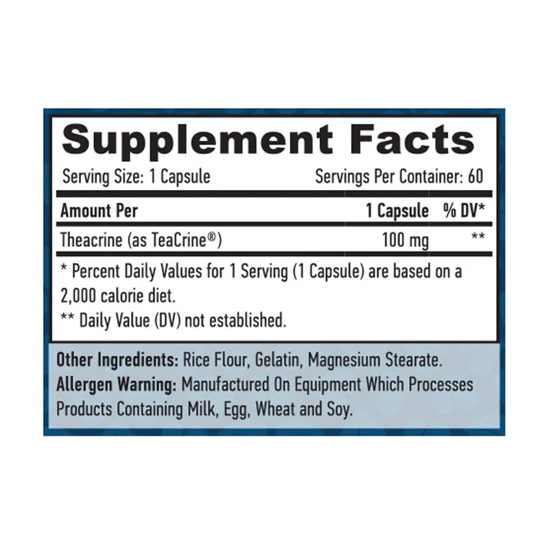Haya Labs Teacrine 60 caps