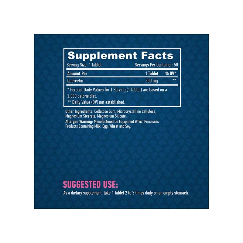Haya Labs Quercetin 500mg - 50 tabs