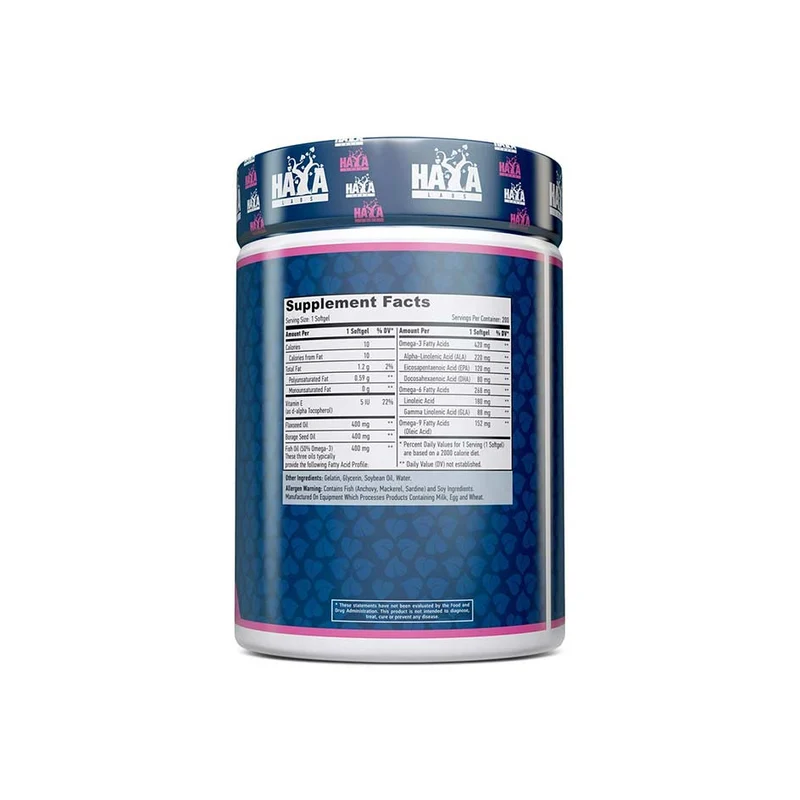 Haya Labs Omega 3-6-9 200 softgels