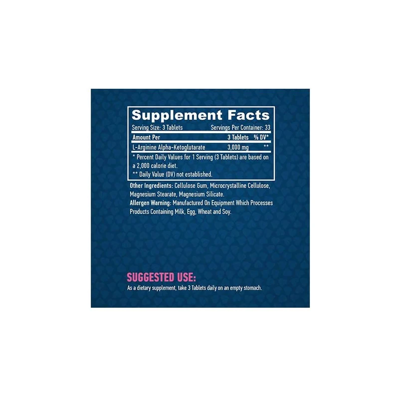 Haya Labs Arginine AKG 1000mg - 100 tabs