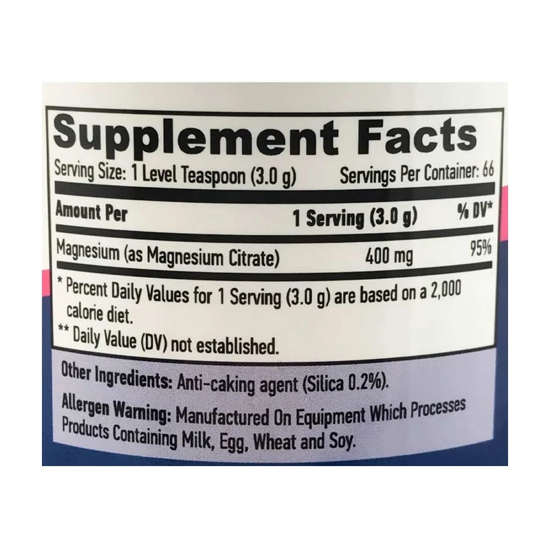 Haya Labs Magnesium Citrate 200g