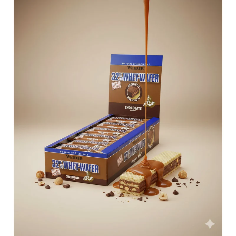 Weider 32% Whey-Wafer - 24x35g Riegel Box - verschiedene Geschmäcker
