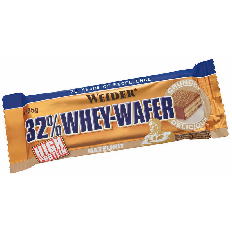 Weider 32% Whey-Wafer - 24x35g Riegel Box - verschiedene Geschmäcker
