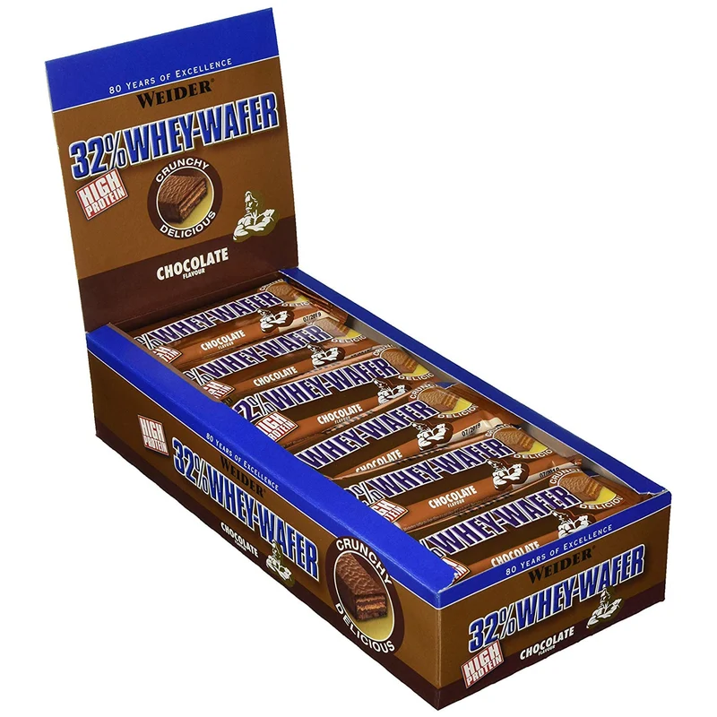 Weider 32% Whey-Wafer - 24x35g Riegel Box - verschiedene Geschmäcker