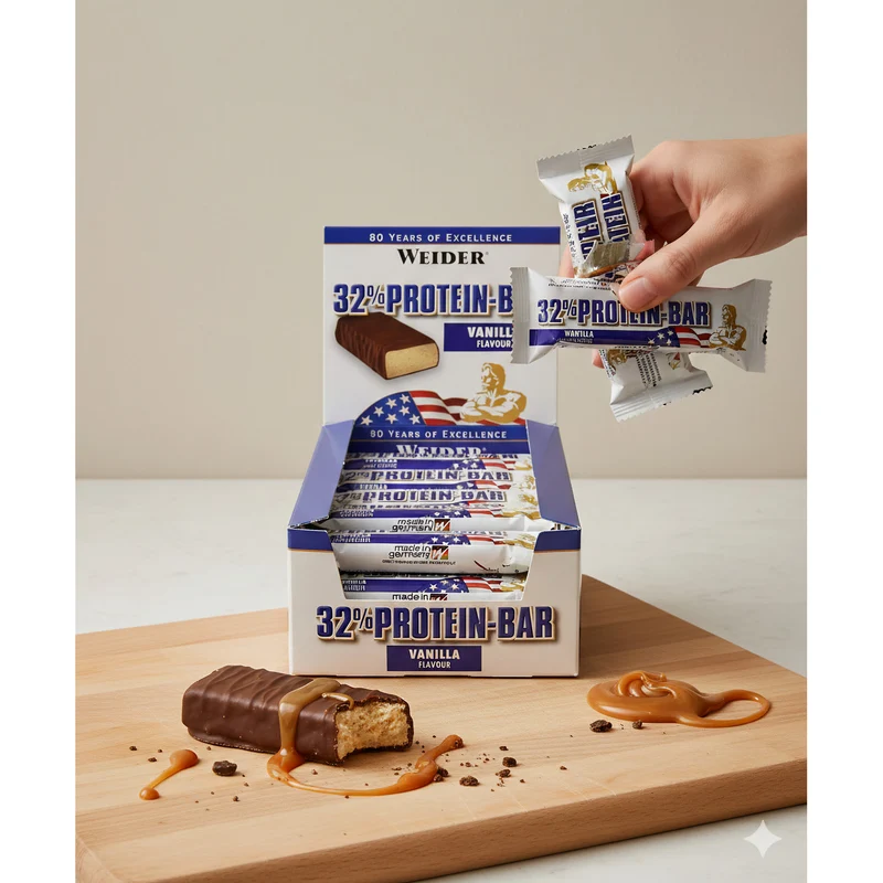 Weider 32% Protein Bar Eiweiß Riegel - 24x60g verschiedene Geschmäcker