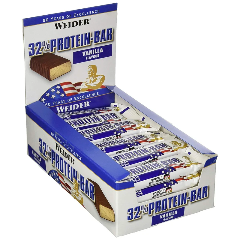 Weider 32% Protein Bar Eiweiß Riegel - 24x60g verschiedene Geschmäcker