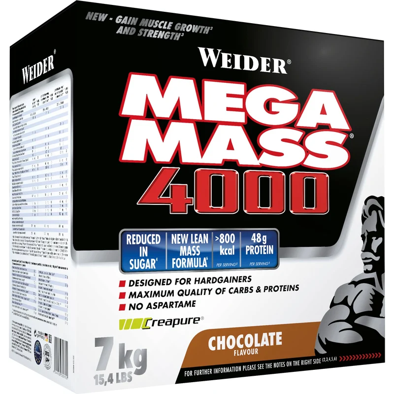 Weider Giant Mega Mass 4000 - ab 7kg verschiedene Geschmäcker