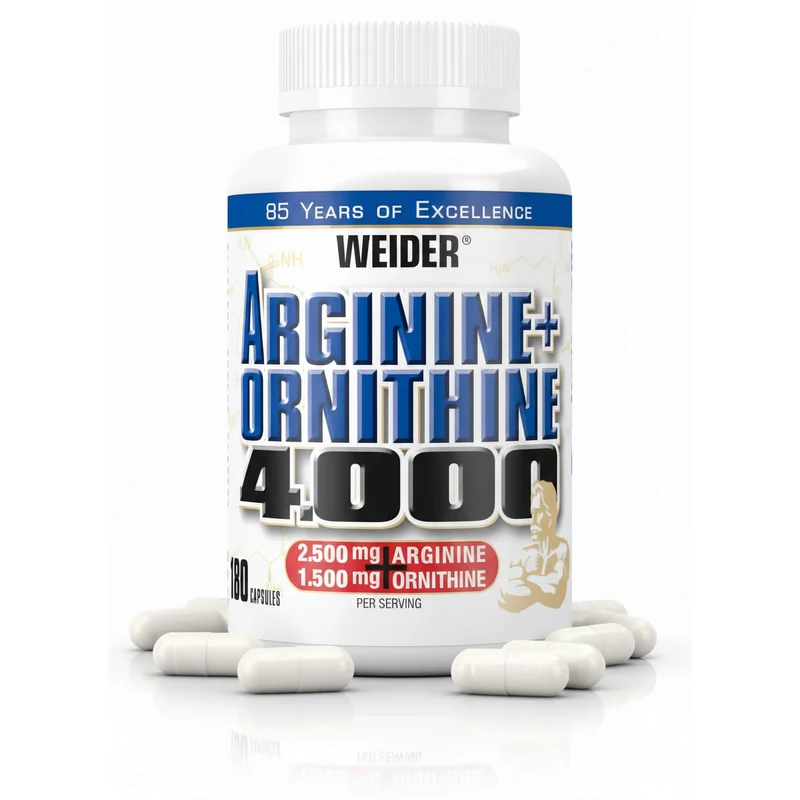 Weider Arginin + Ornithin 4000 - 180 Kapseln