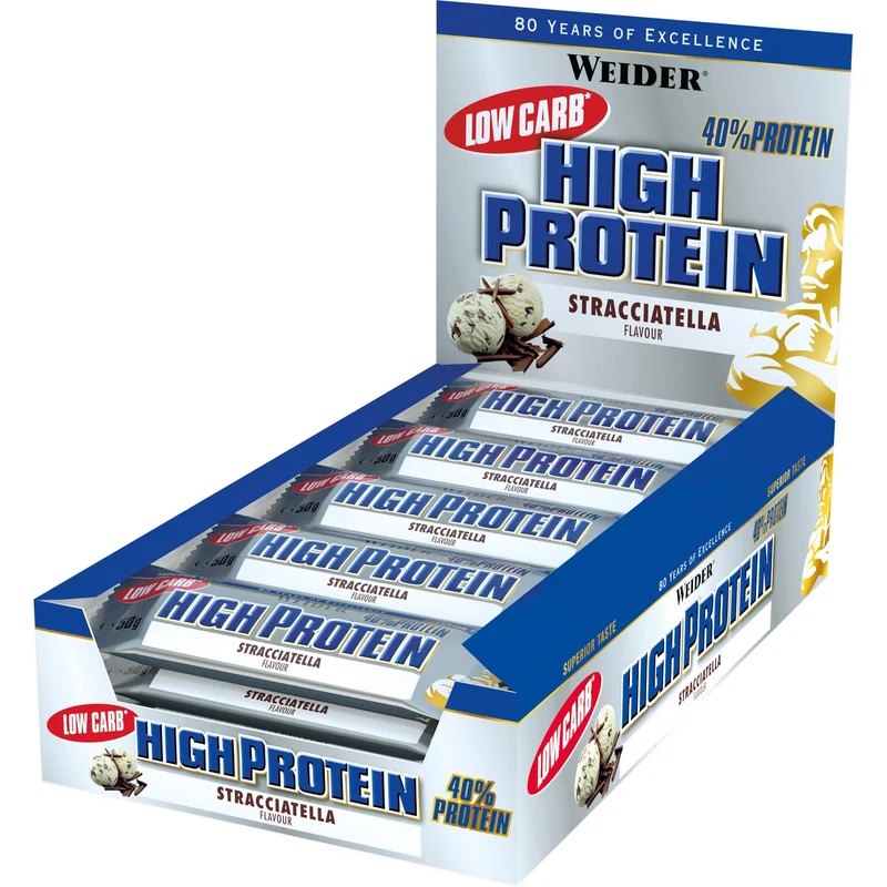 Weider 40% High Protein Bar - ab 24x50g Riegel Box verschiedene Geschmäcker