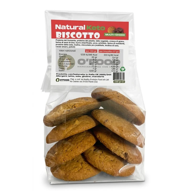 Biscotto Multi-choco Keto 220g