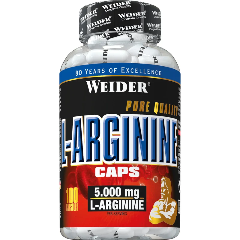 Weider L-Arginin Caps - 100 Kapseln pro Dose
