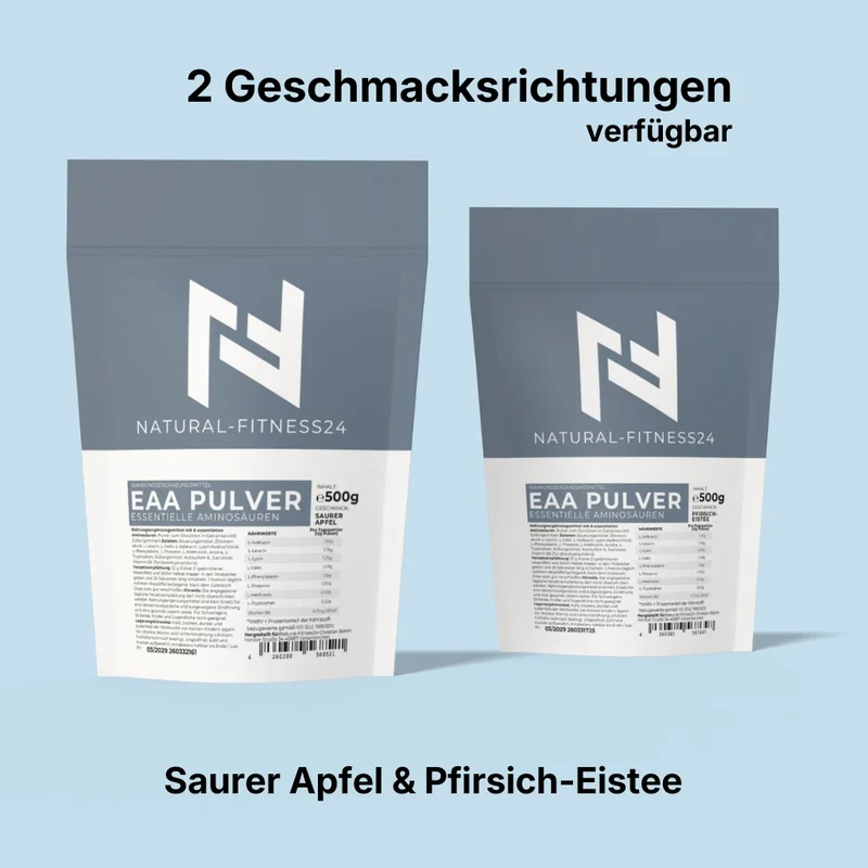 EAA Pulver 500g – Essentielles Aminosäurenpulver mit Geschmack