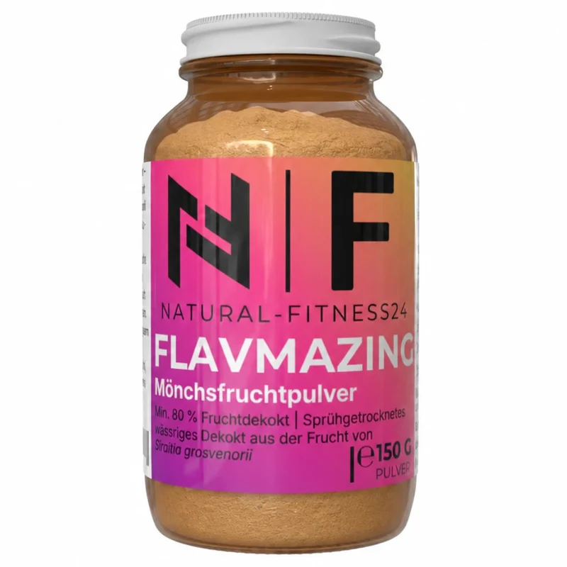 Flavmazing – Mönchsfruchtpulver | Min. 80 % Fruchtdekokt | 150 g Braunglas