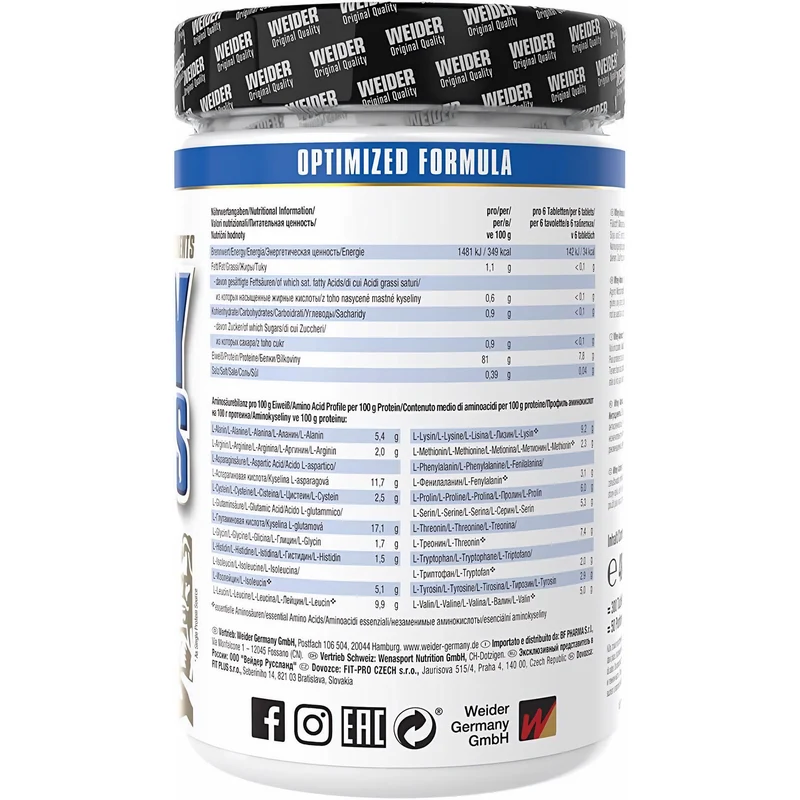 Weider Whey Aminos - ab 300 Tabletten Dose