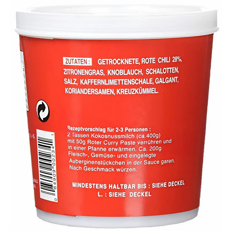 Cock Rote Thai Currypaste 400g
