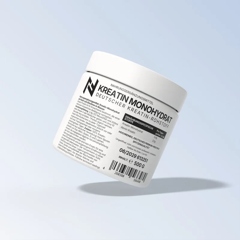 Kreatin Monohydrat Pulver 500g – deutscher Rohstoff