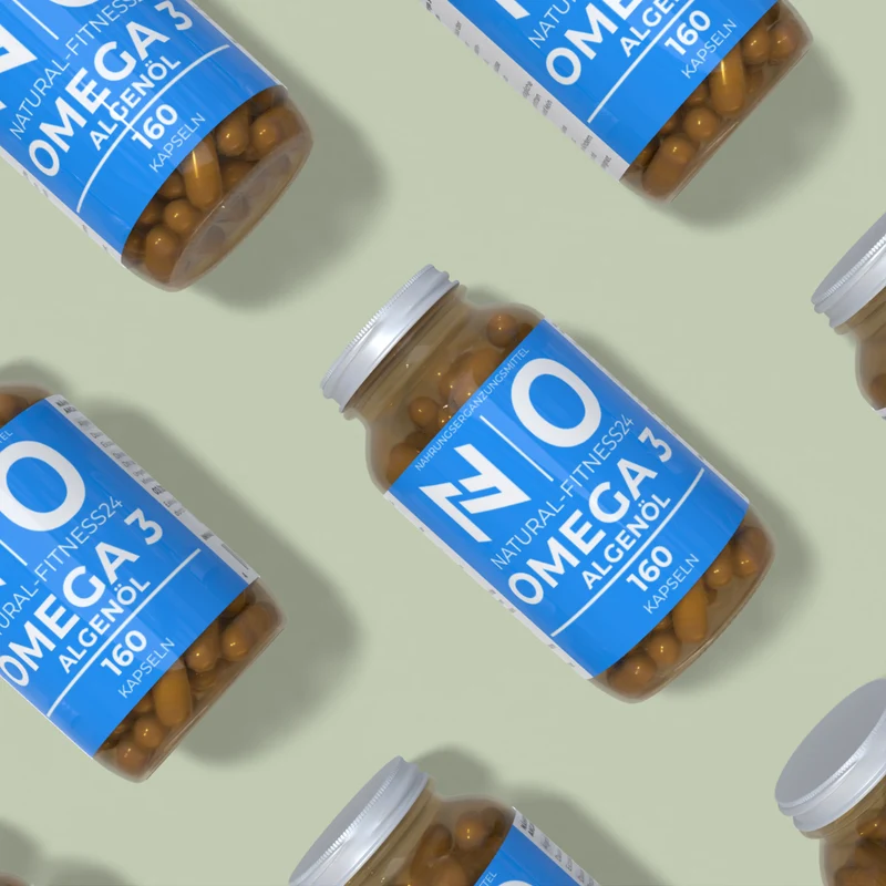 Vegane Omega 3 Kapseln mit Algenöl - 160 Kapseln