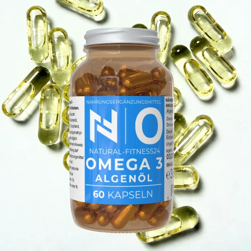 Vegane Omega 3 Kapseln mit Algenöl - 60 Kapseln