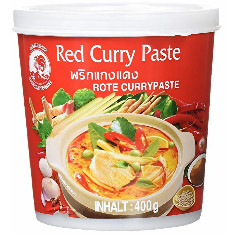 Cock Brand - Probierset Currypasten - 5er Pack (5 x 400g) - 5 Sorten, je 1 Dose
