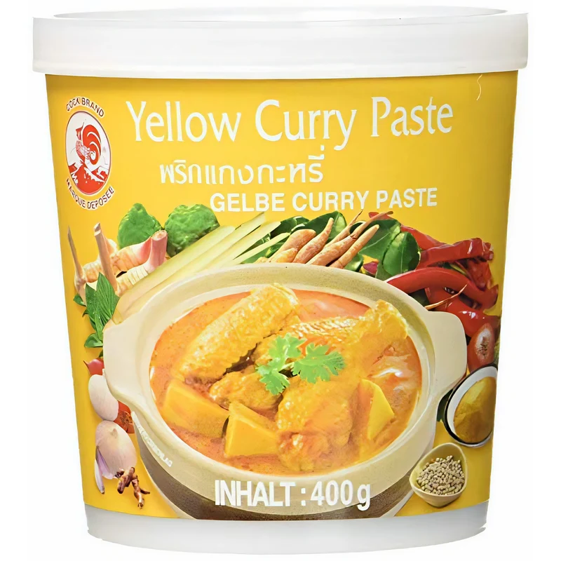 Cock Brand - Probierset Currypasten - 5er Pack (5 x 400g) - 5 Sorten, je 1 Dose