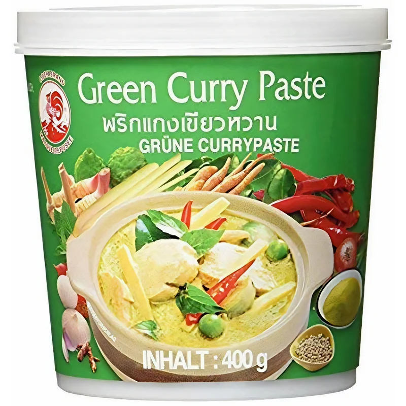 Cock Brand - Probierset Currypasten - 5er Pack (5 x 400g) - 5 Sorten, je 1 Dose