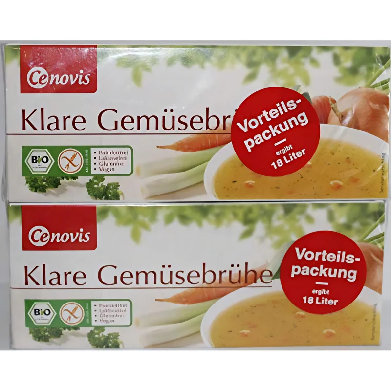 Cenovis Klare Gemüsebrühe, bio, - 2 x 36 Stück