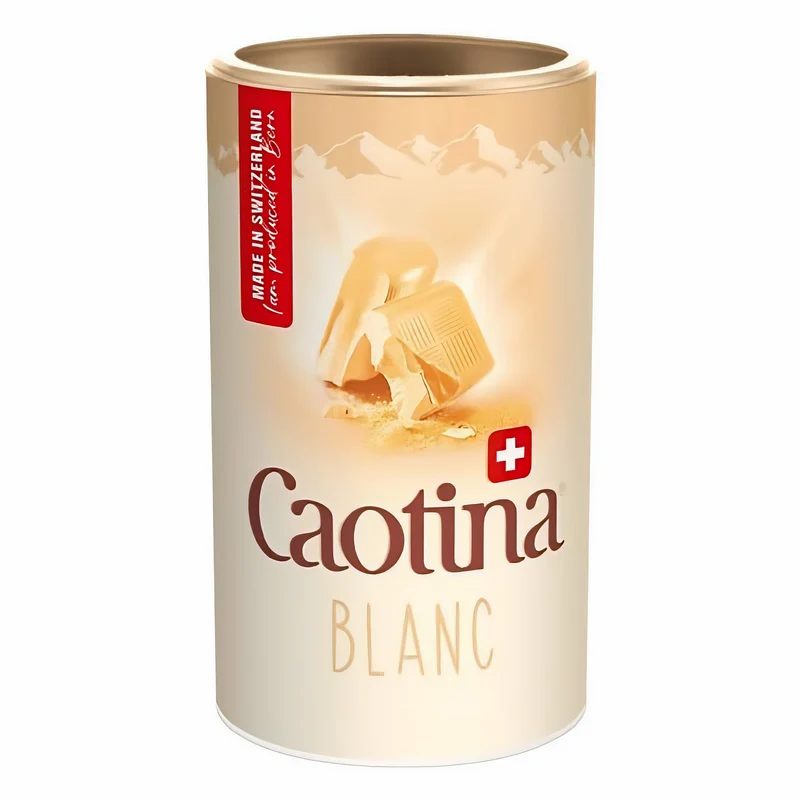 Caotina Blanc weiße Trinkschokolade - Kakao-Pulver mit weißer Schweizer Schokolade - 500g