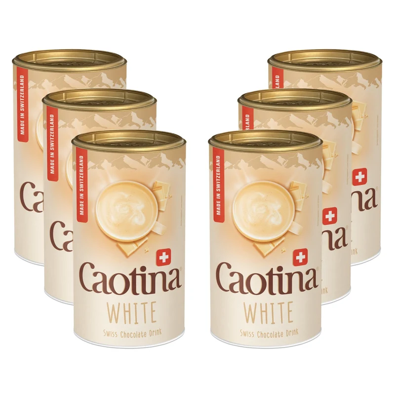Caotina Blanc weiße Trinkschokolade - Kakao-Pulver mit weißer Schweizer Schokolade - 500g