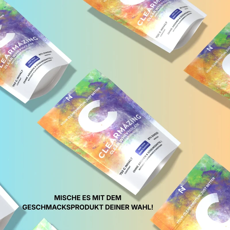 Clearmazing Clear Whey Protein Isolat – 750g | 87% Eiweißgehalt, Ohne Aroma & Süßungsmittel