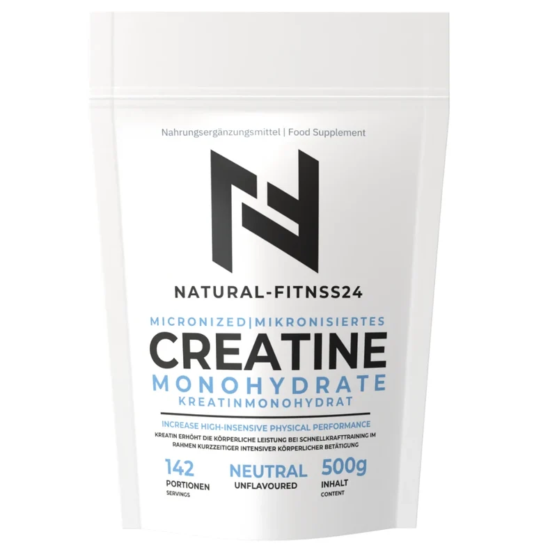 Creatin Monohydrat Pulver 500g - 200 Mesh, neutral